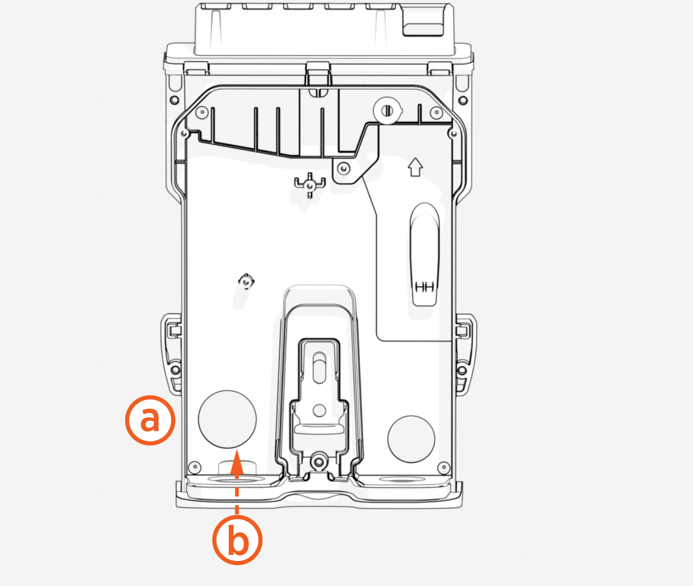 Labeled diagram of product, tools or parts.