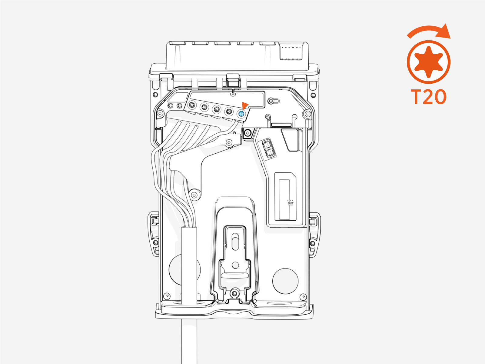Technical illustration depicts the procedural step.