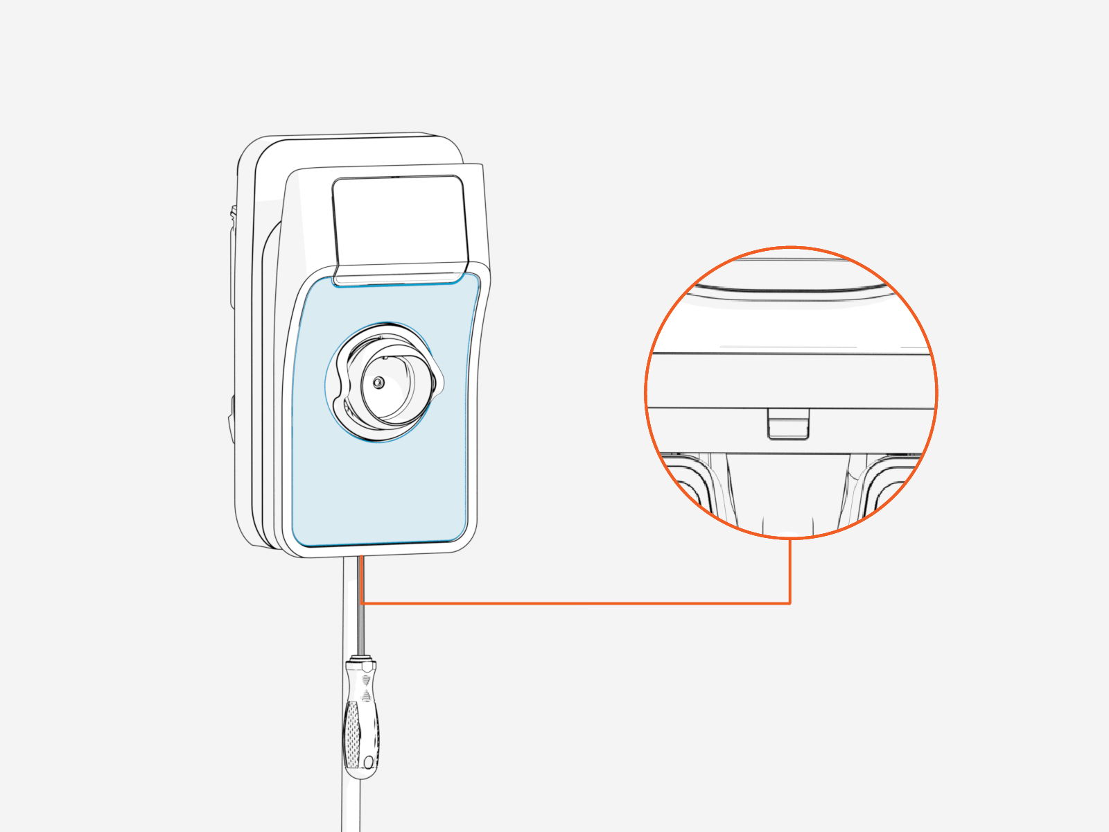 Technical illustration depicts the procedural step.