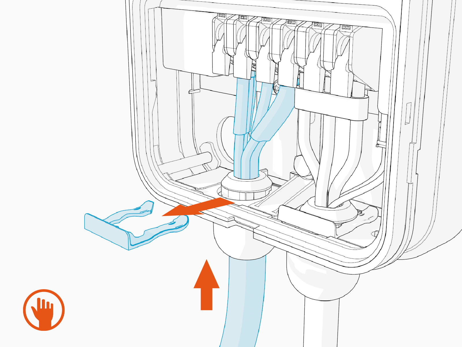 Technical illustration depicts the procedural step.