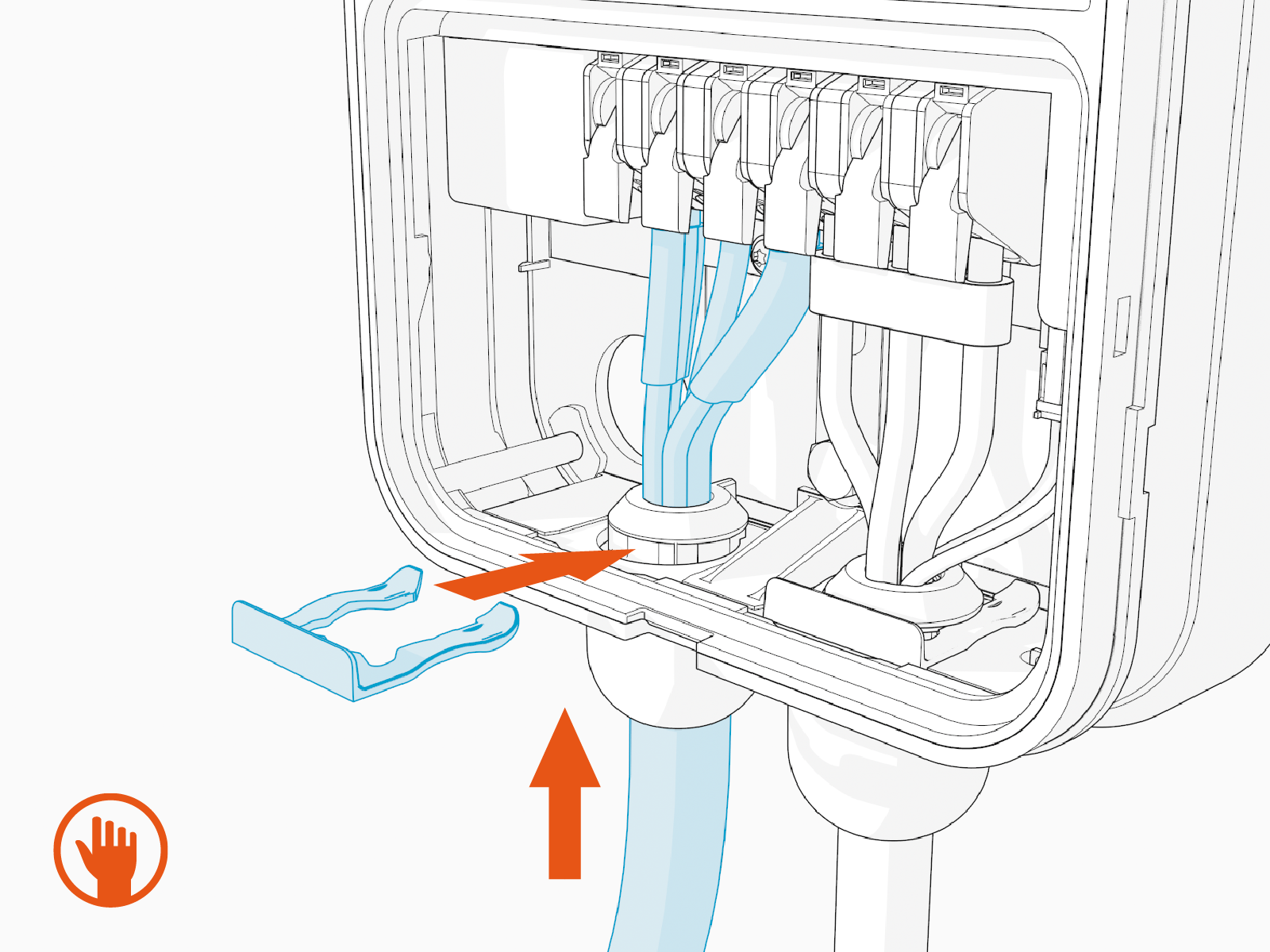 Technical illustration depicts the procedural step.