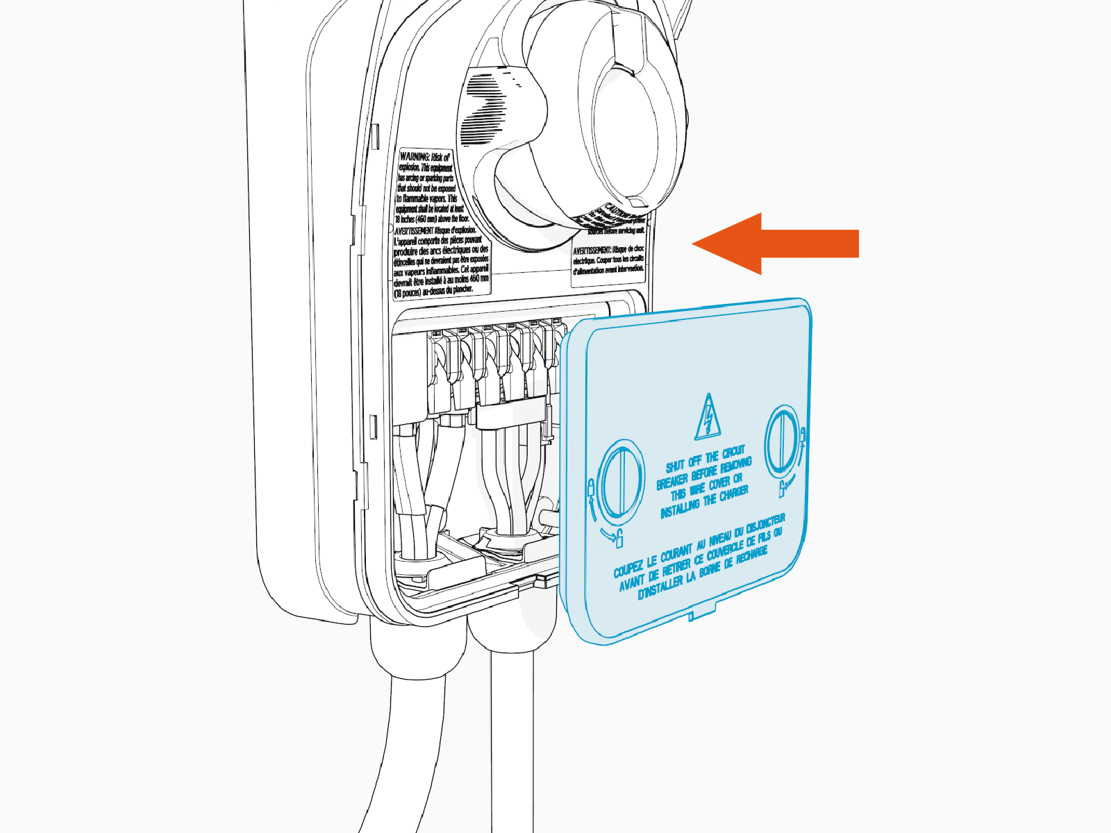 Technical illustration depicts the procedural step.