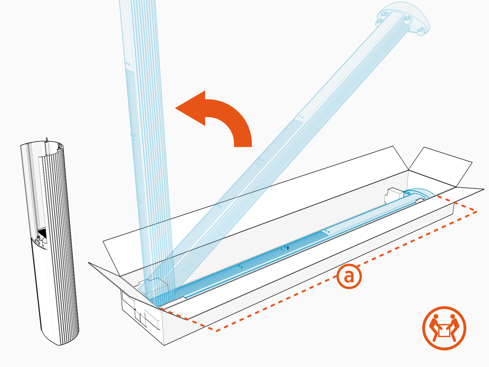 Labeled diagram of product, tools or parts.
