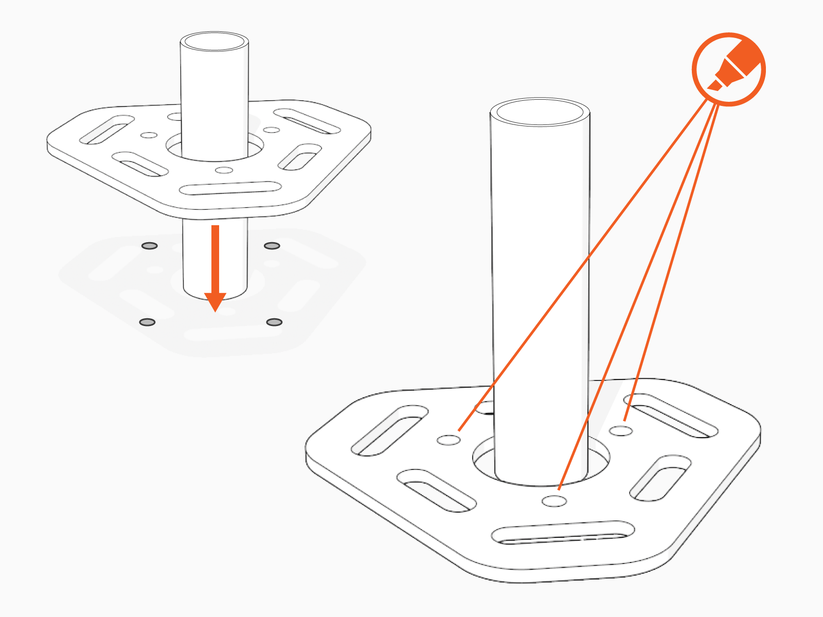 Technical illustration depicts the procedural step.