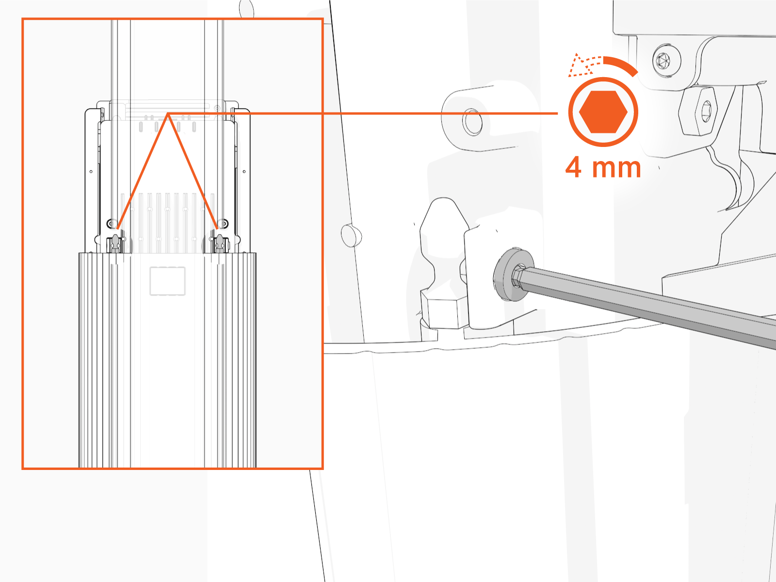 Technical illustration depicts the procedural step.