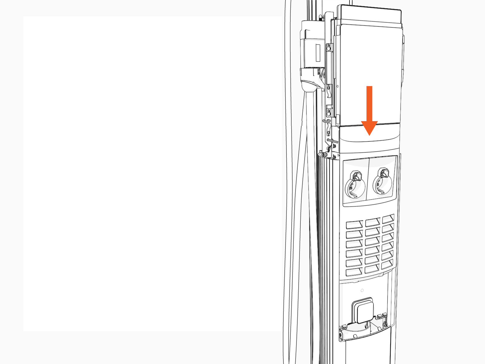 Technical illustration depicts the procedural step.