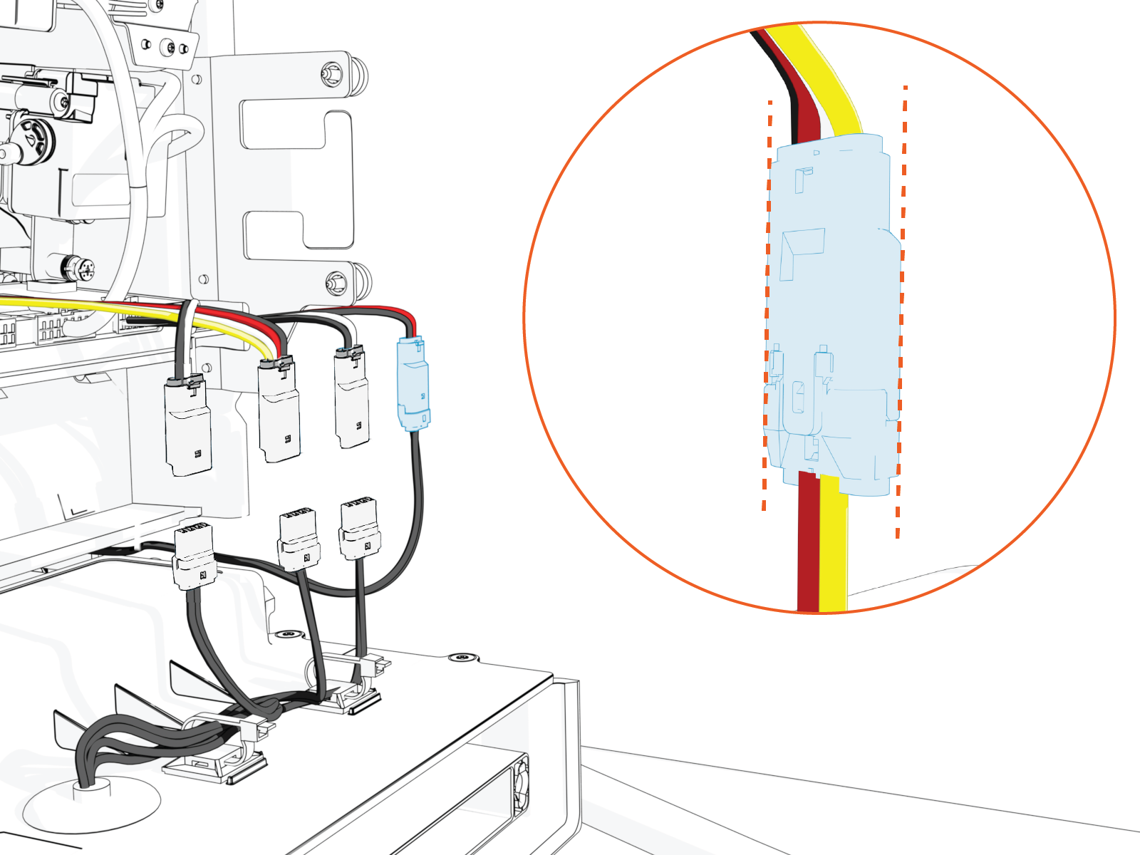 Technical illustration depicts the procedural step.