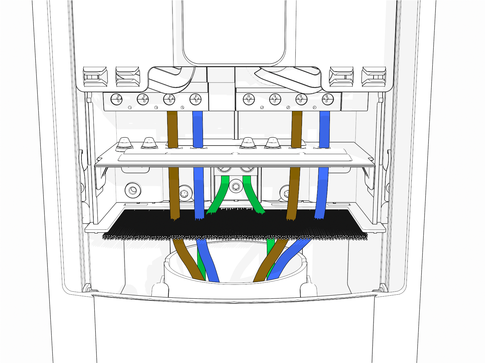 Labeled diagram of product, tools or parts.