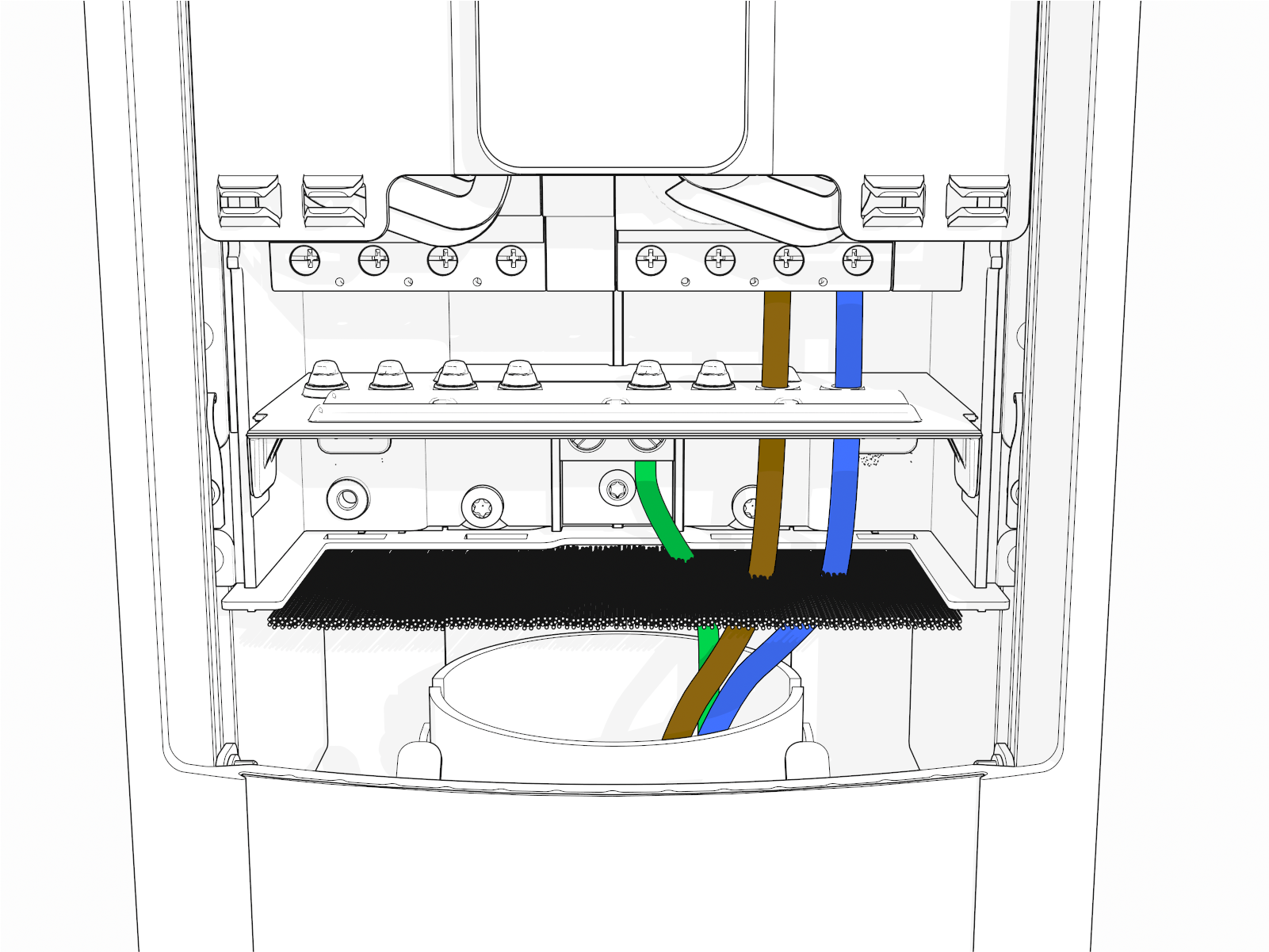 Labeled diagram of product, tools or parts.