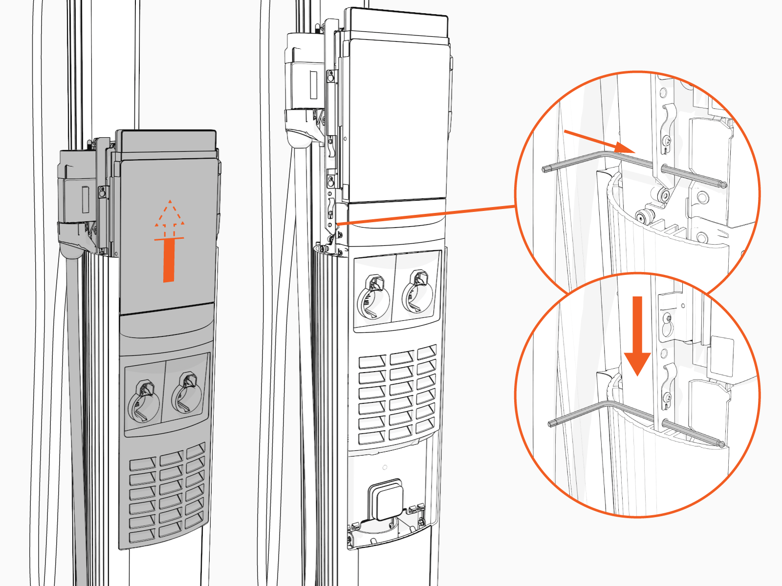 Technical illustration depicts the procedural step.