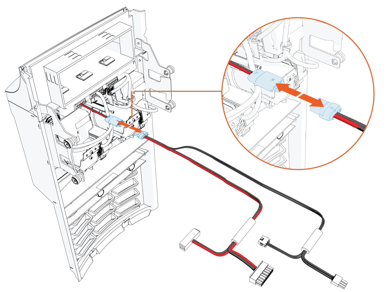 Technical illustration depicts the procedural step.