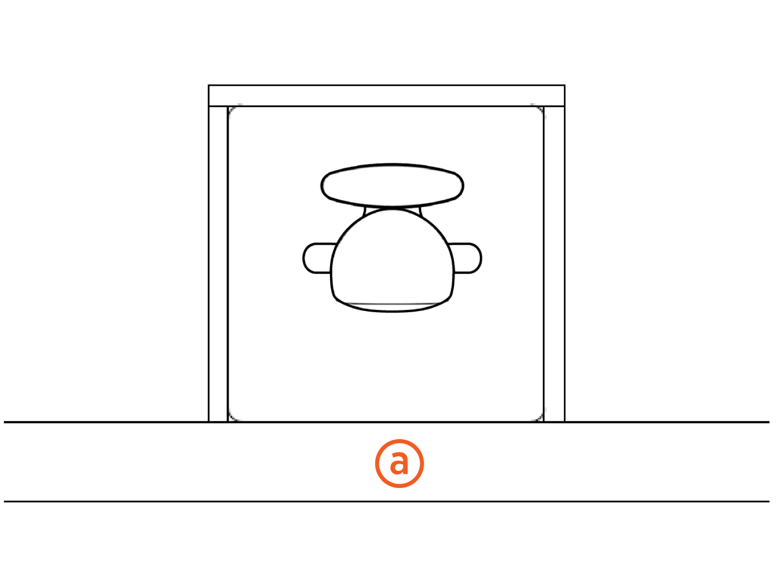 Labeled diagram of product, tools or parts.
