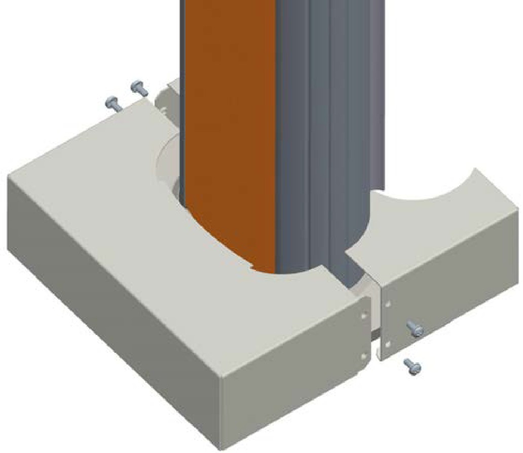 Pedestal cover with CMK.