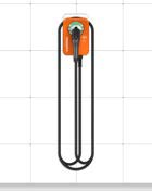 Labeled diagram of product, tools or parts.