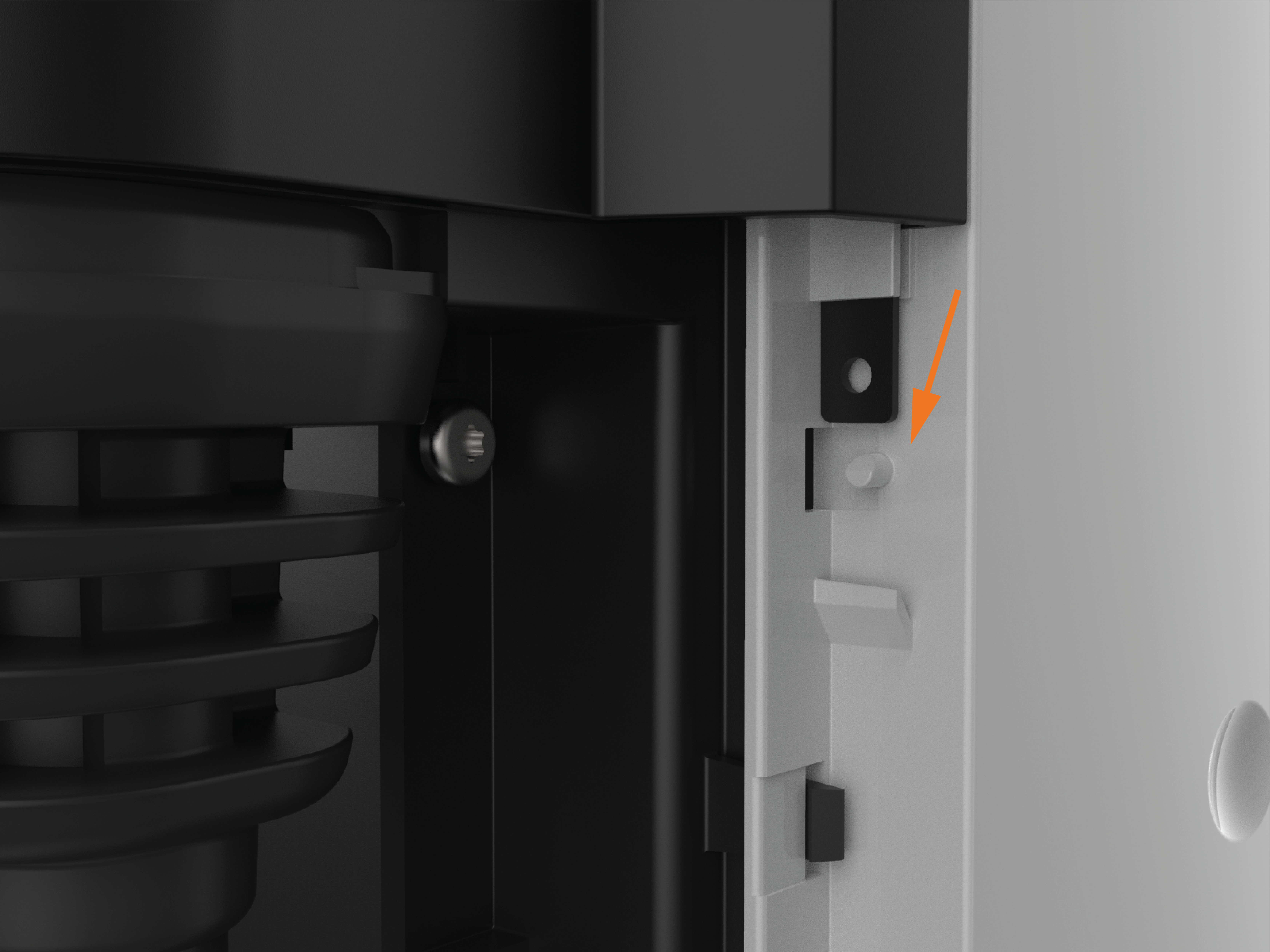 Head nodules Push down until the front tabs and rear snaps are fully seated