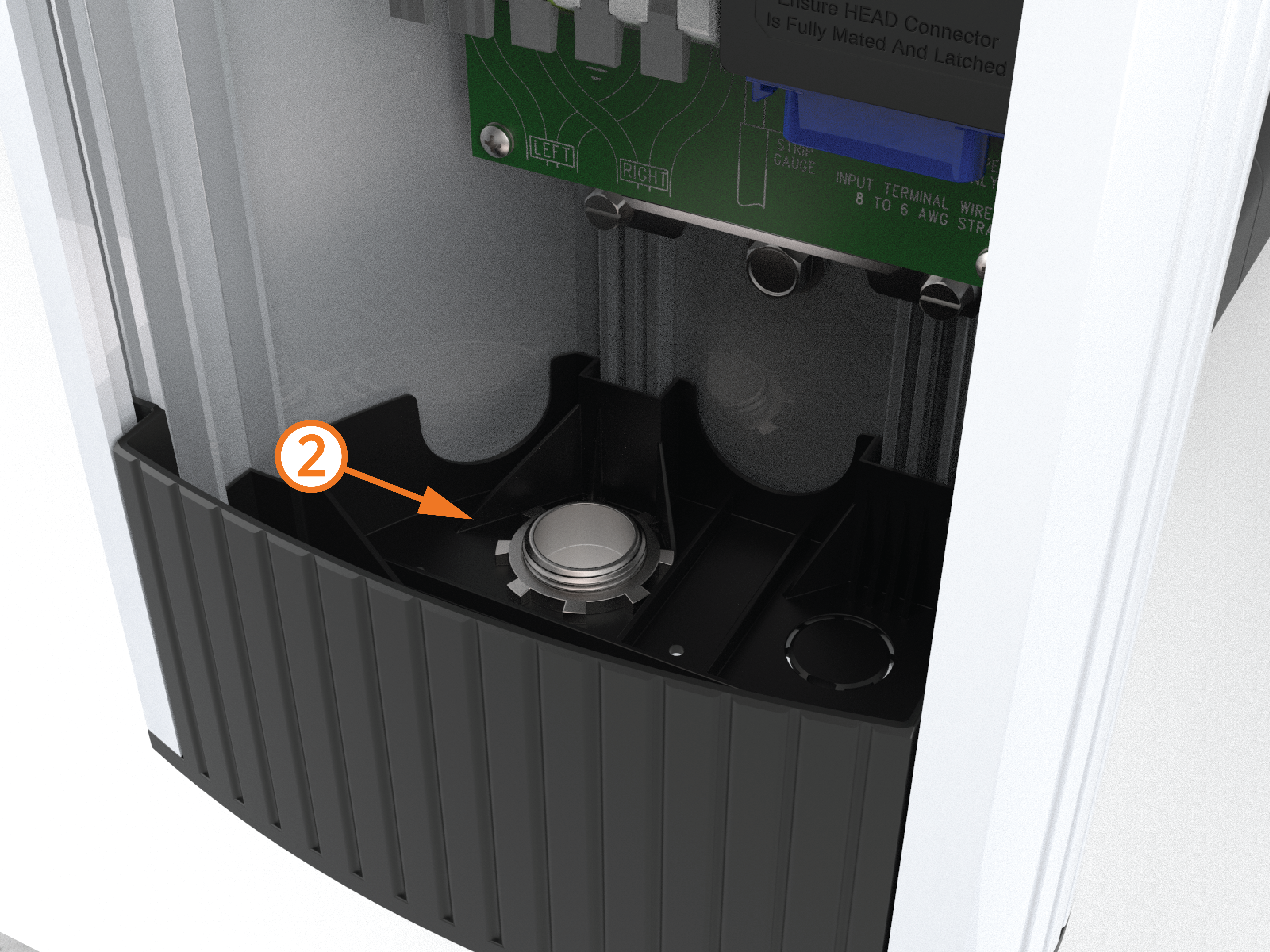 Technical illustration depicts the procedural step.