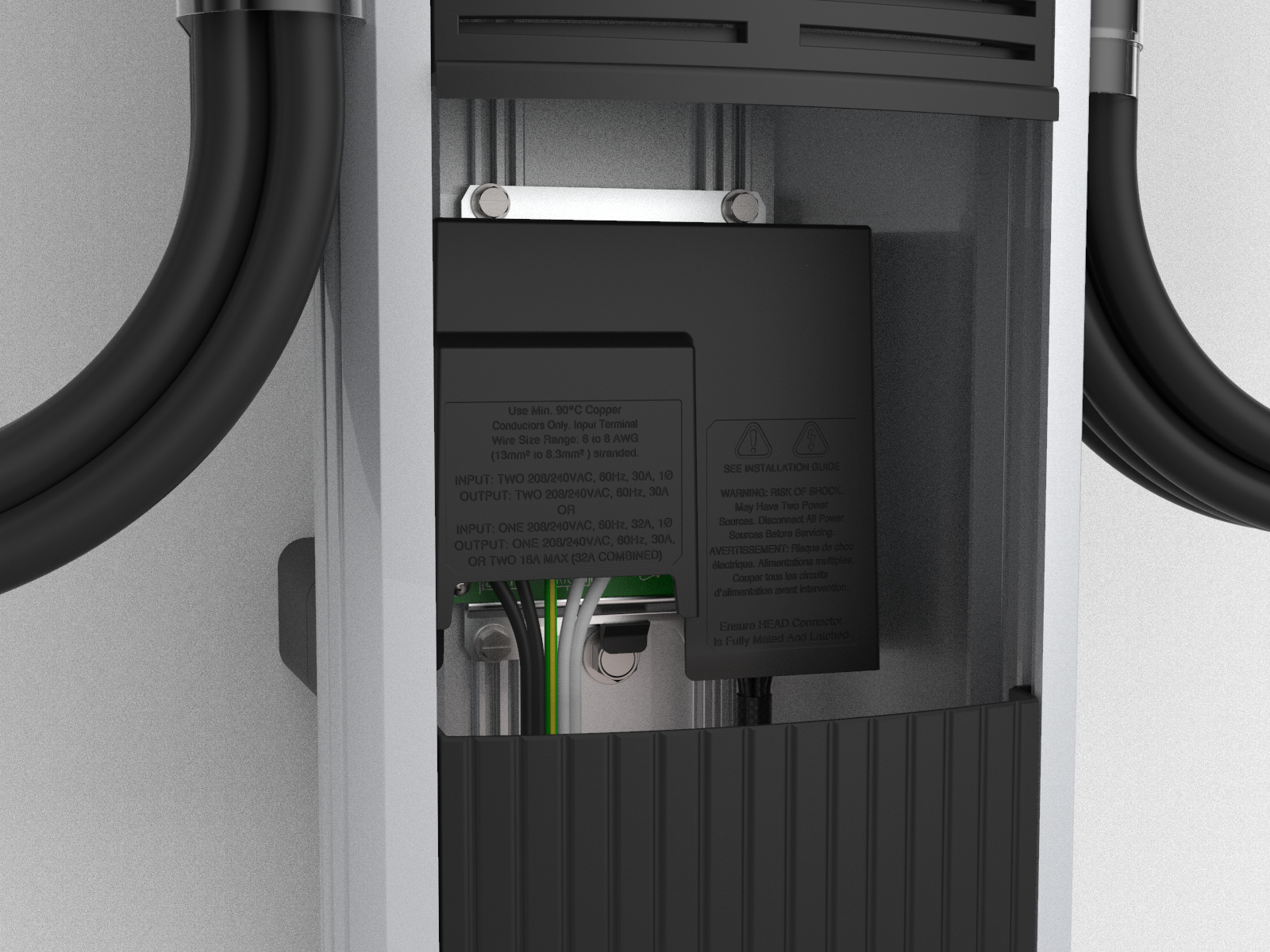 Pull to remove the yellow strap from the blue connector