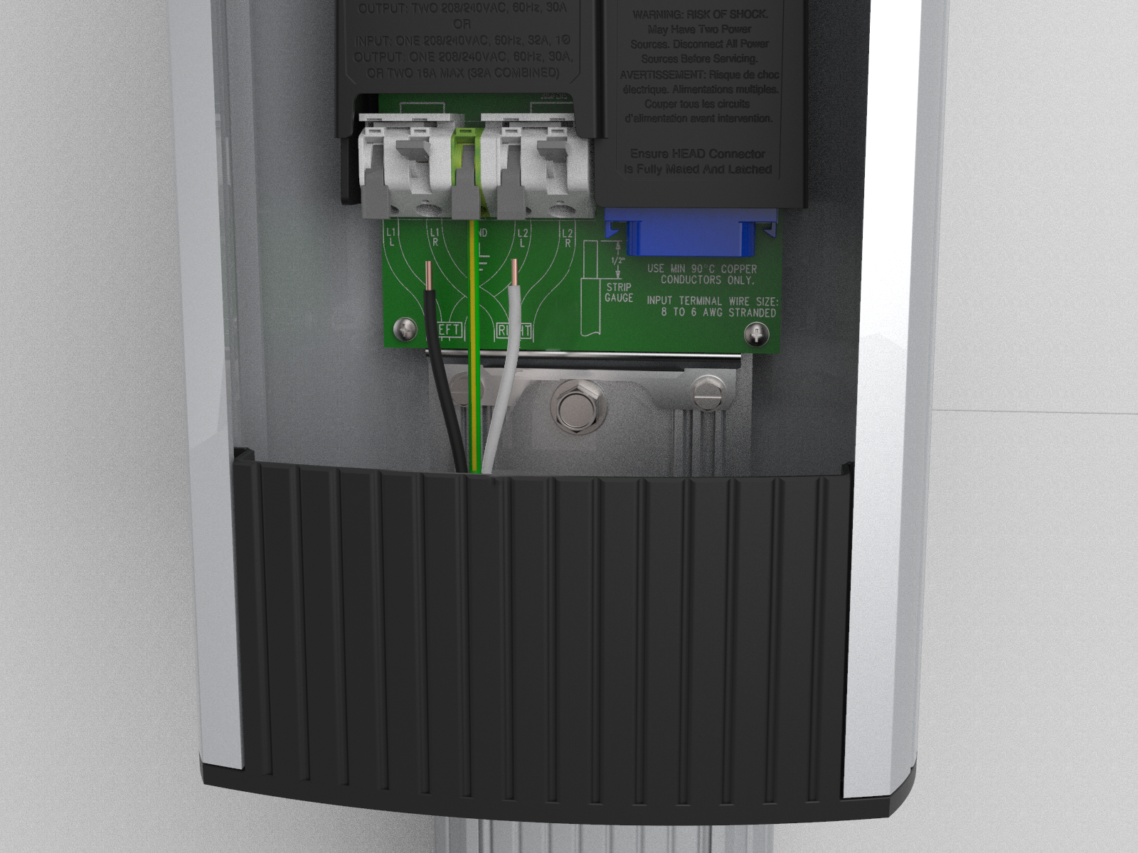 Inserting the single port wiring in