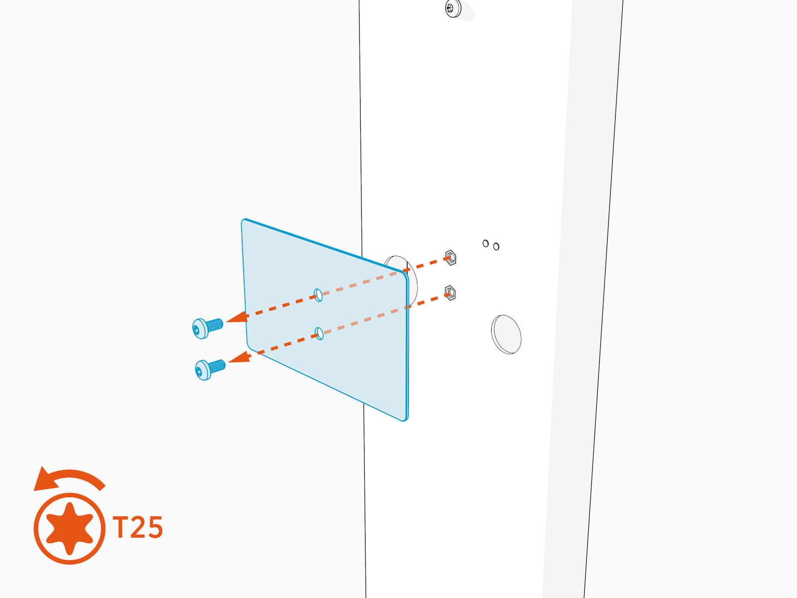 Technical illustration depicts the procedural step.