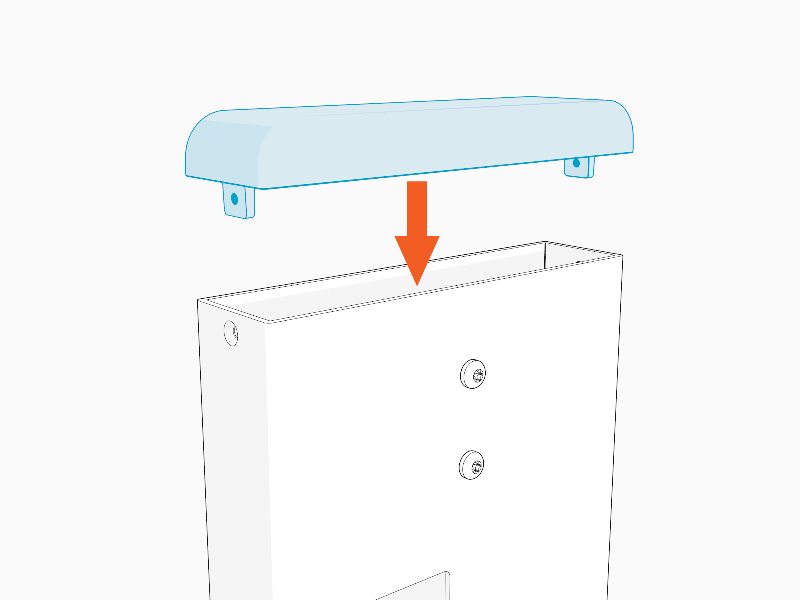 Technical illustration depicts the procedural step.