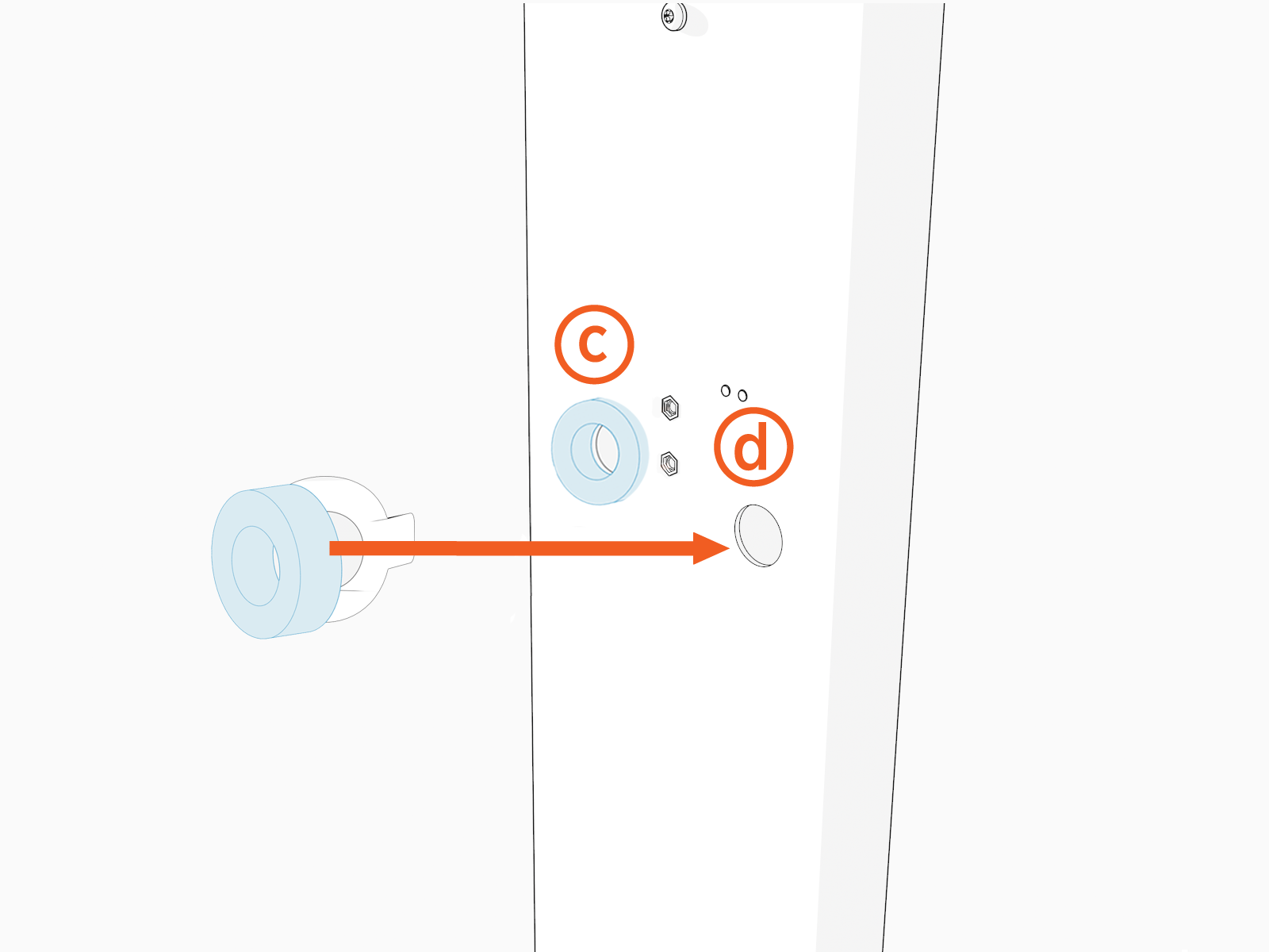 Technical illustration depicts the procedural step.