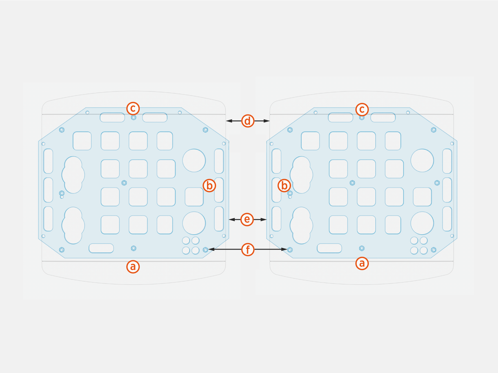 Labeled diagram of product, tools or parts.