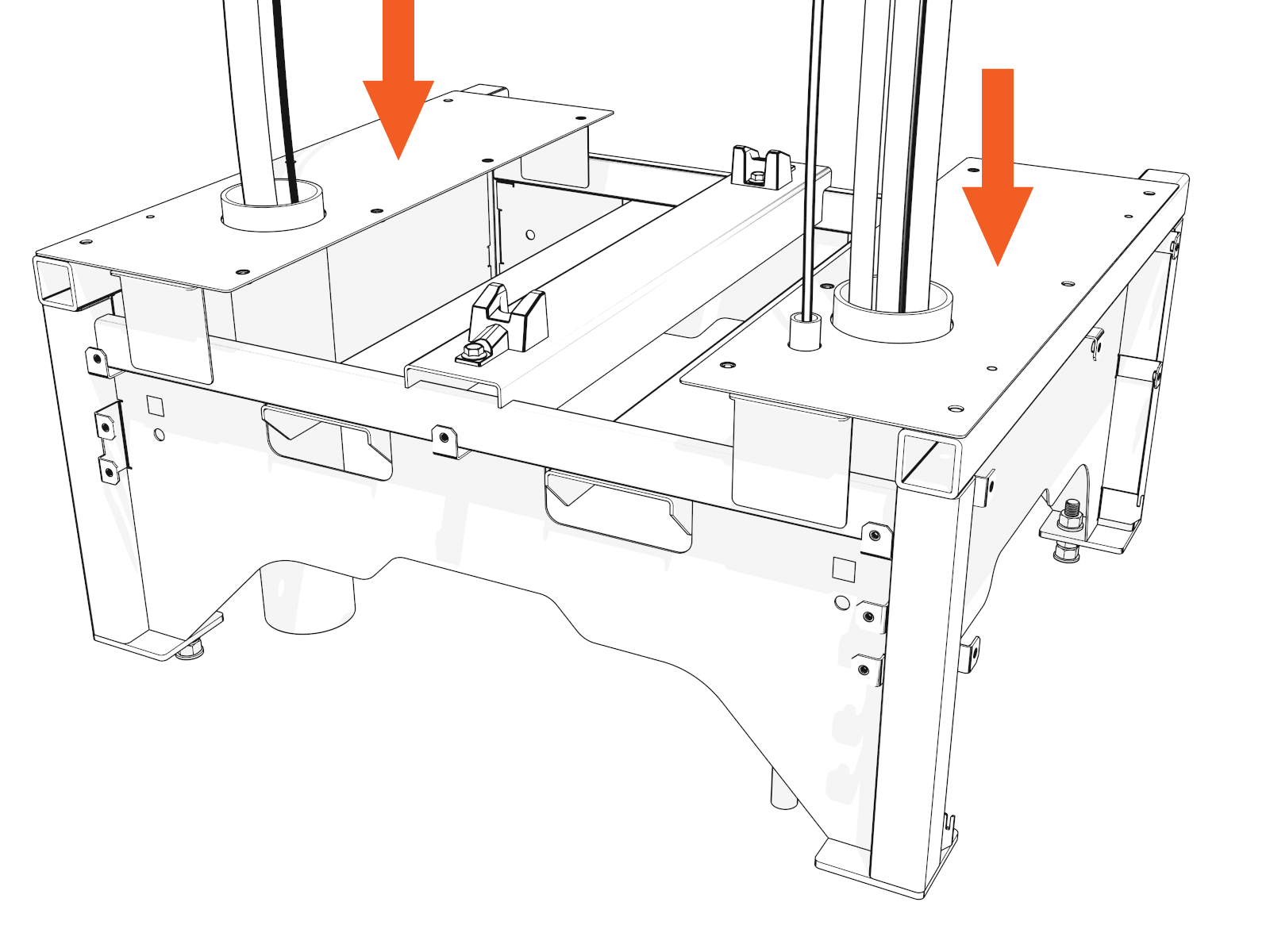 Reinstall gland plates.