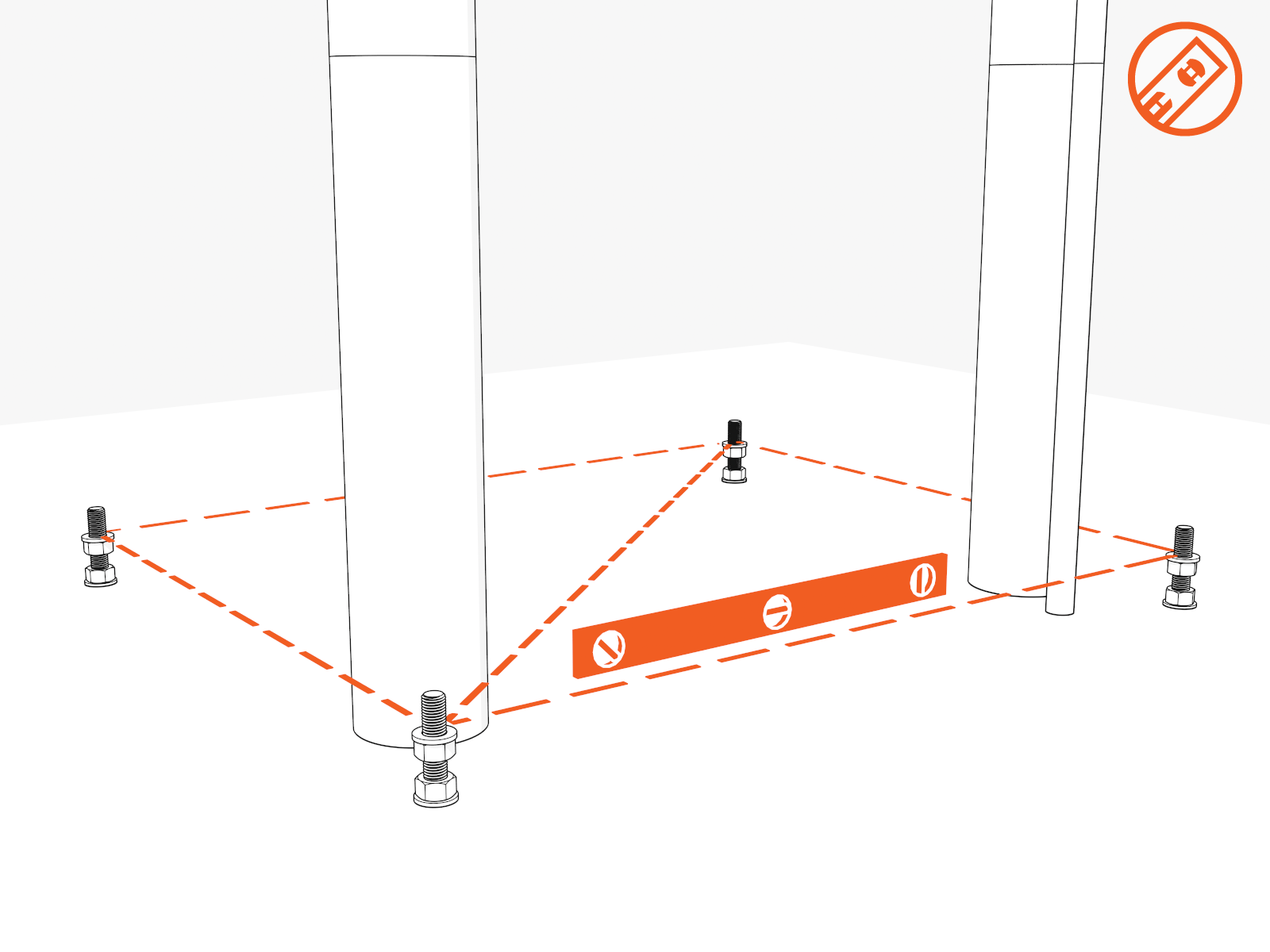 Check the levelling nuts