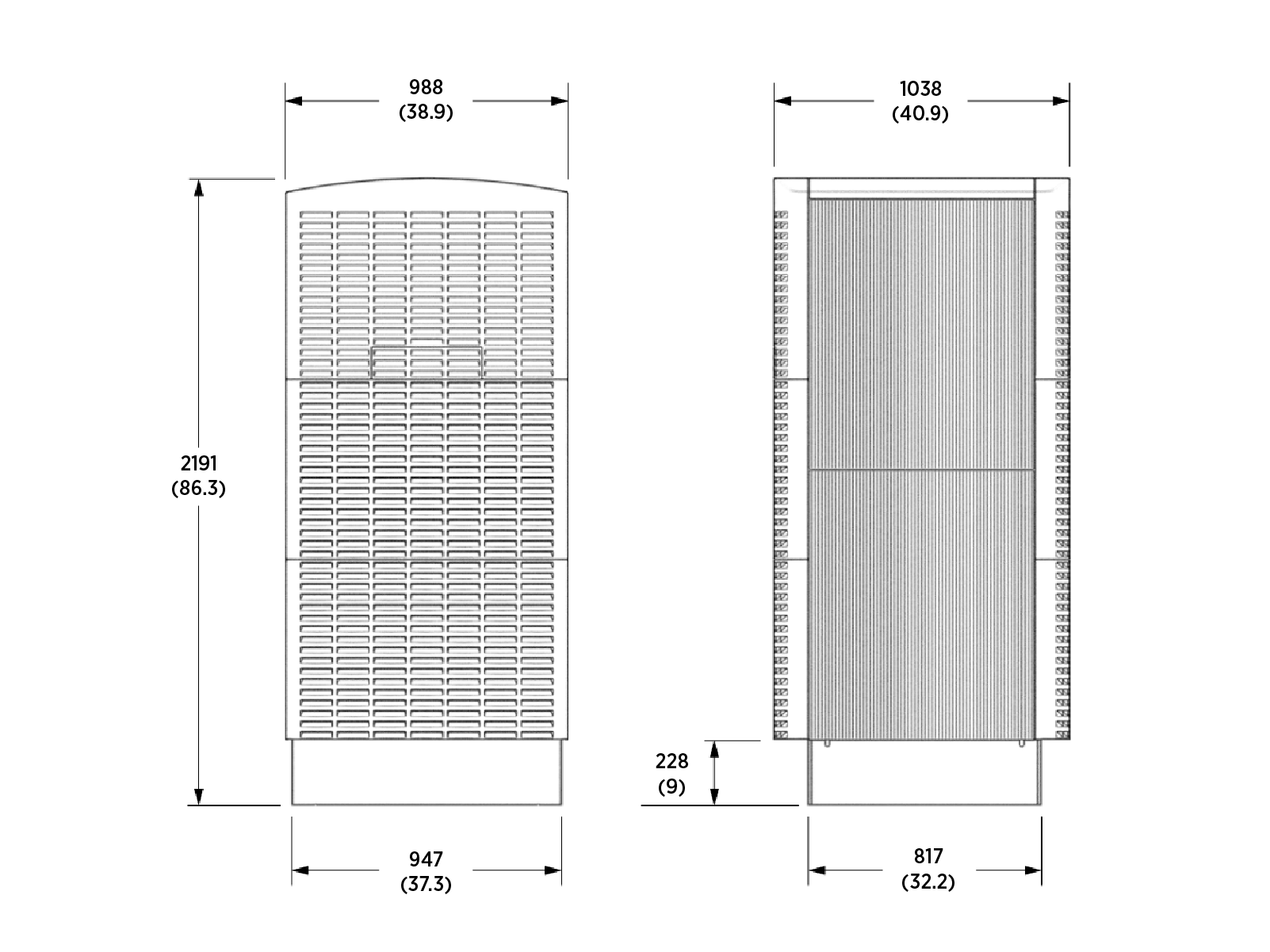 Power Block Dimensions