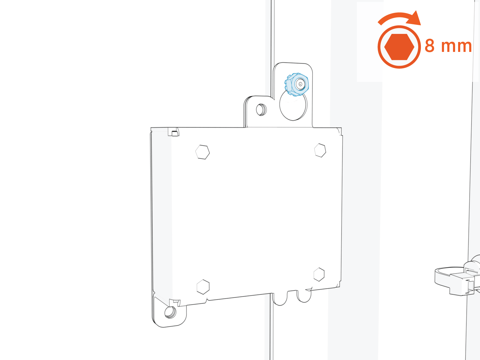 Technical illustration depicts the procedural step.