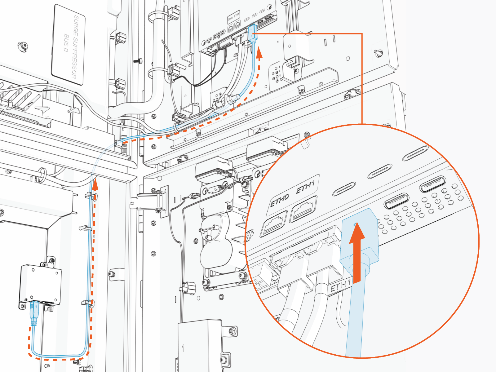 Technical illustration depicts the procedural step.