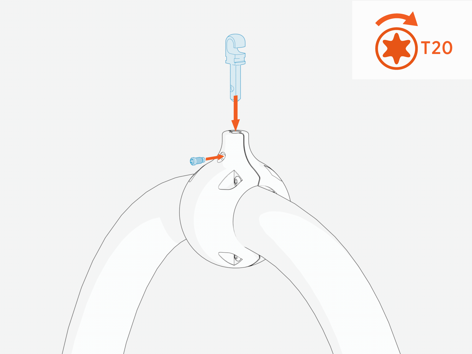 Technical illustration depicts the procedural step.