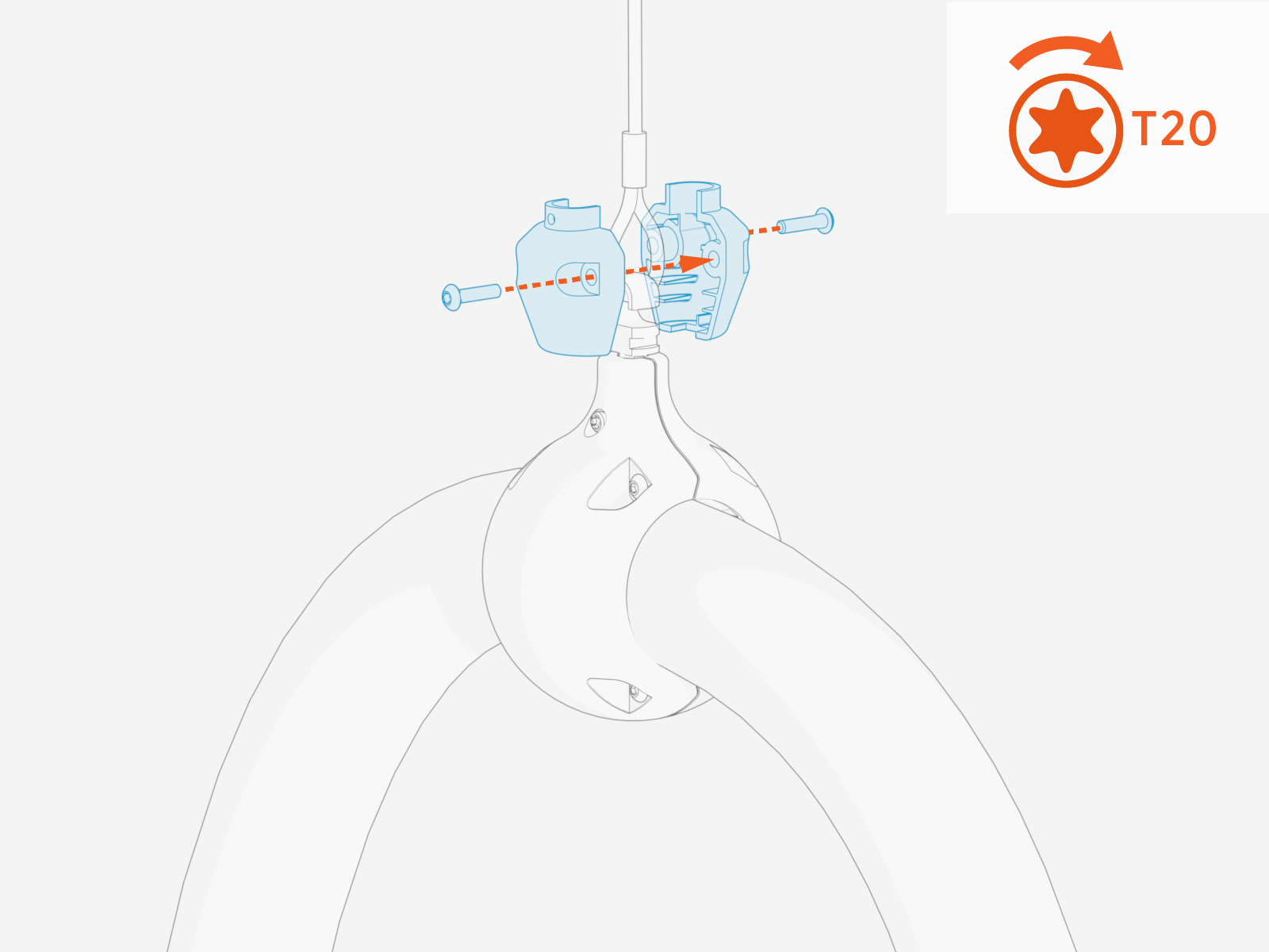 Technical illustration depicts the procedural step.