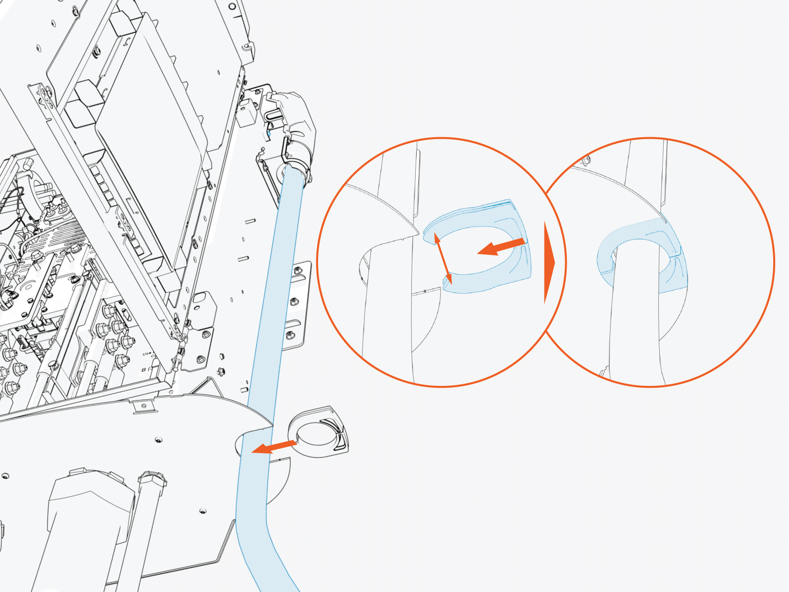 Technical illustration depicts the procedural step.