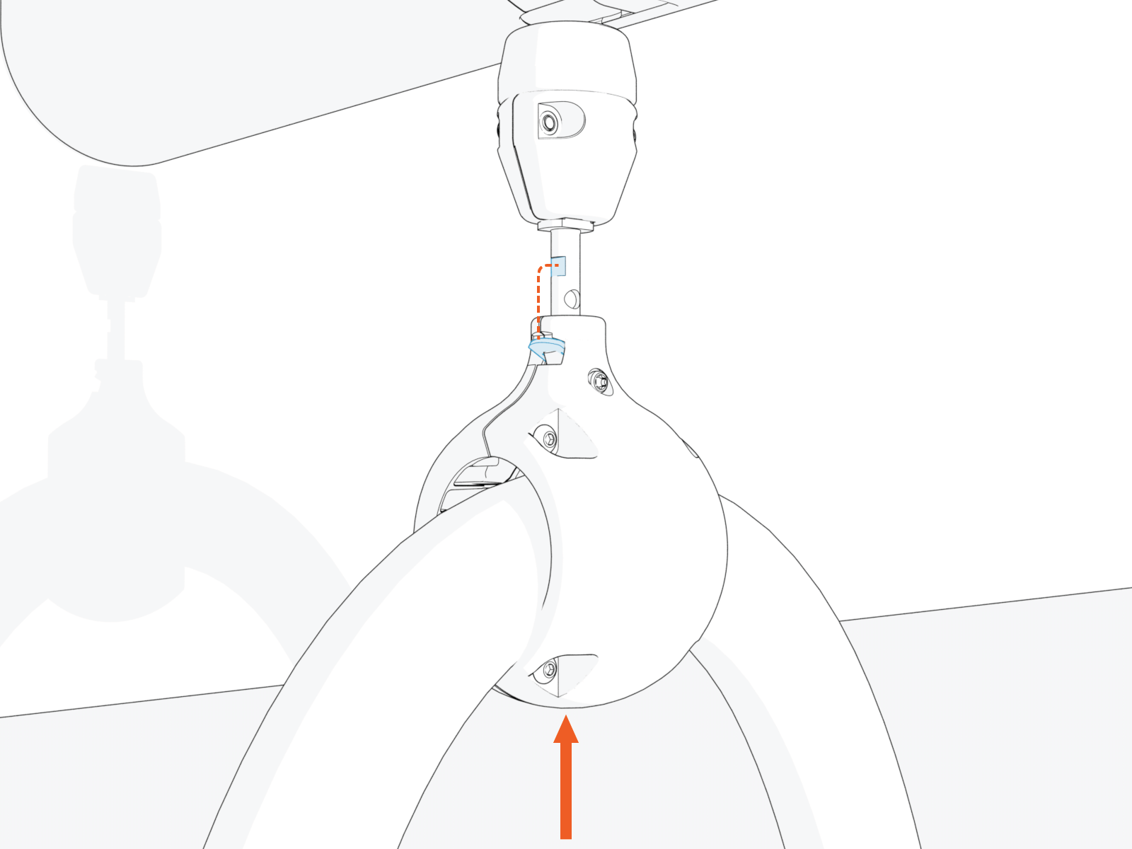 Technical illustration depicts the procedural step.