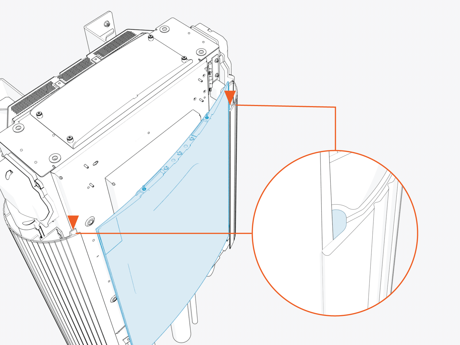Technical illustration depicts the procedural step.