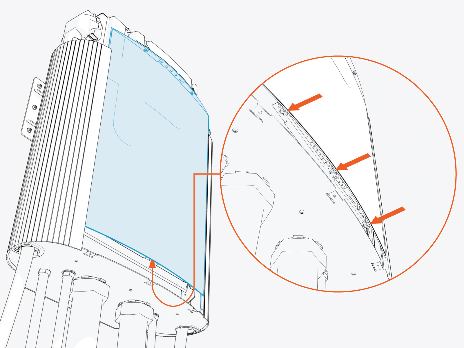 Technical illustration depicts the procedural step.
