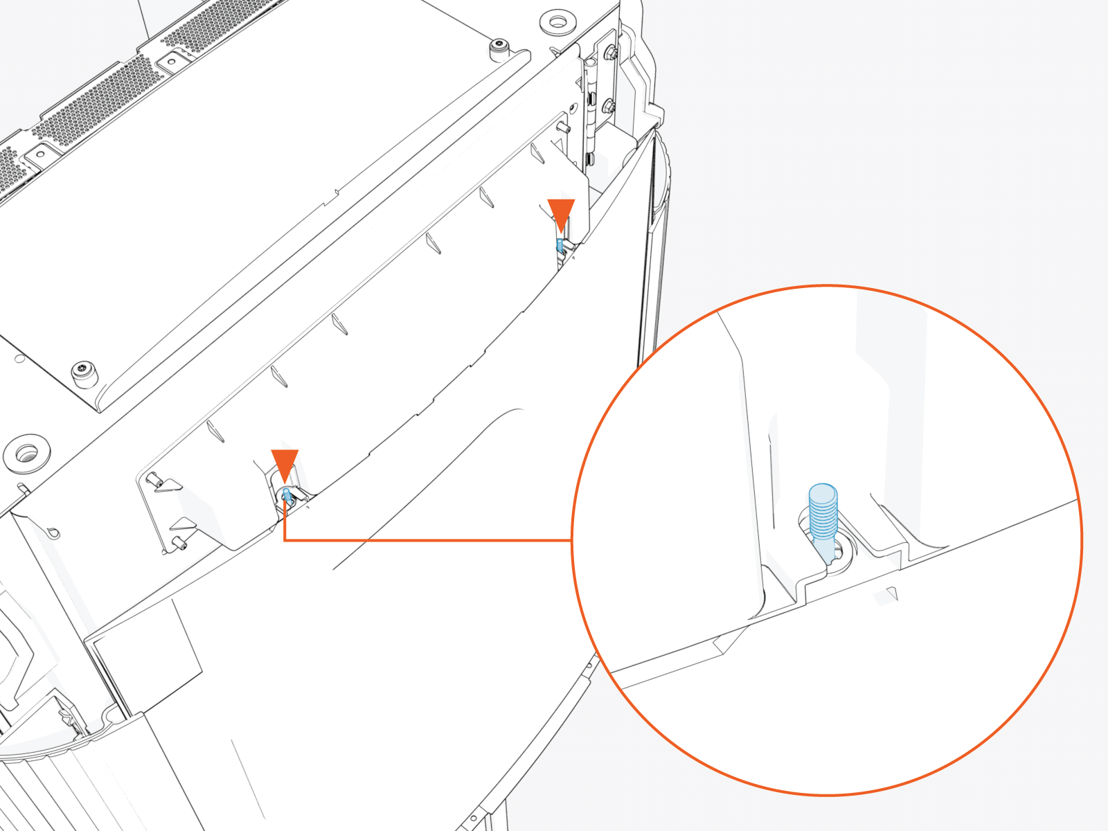 Technical illustration depicts the procedural step.