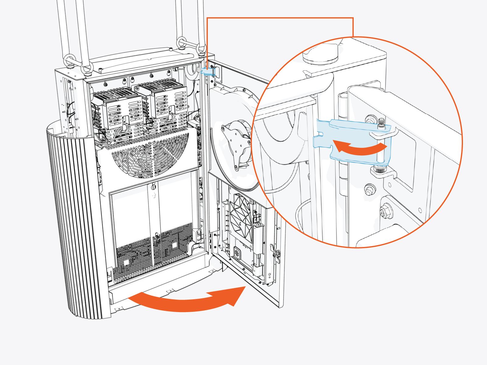 Technical illustration depicts the procedural step.