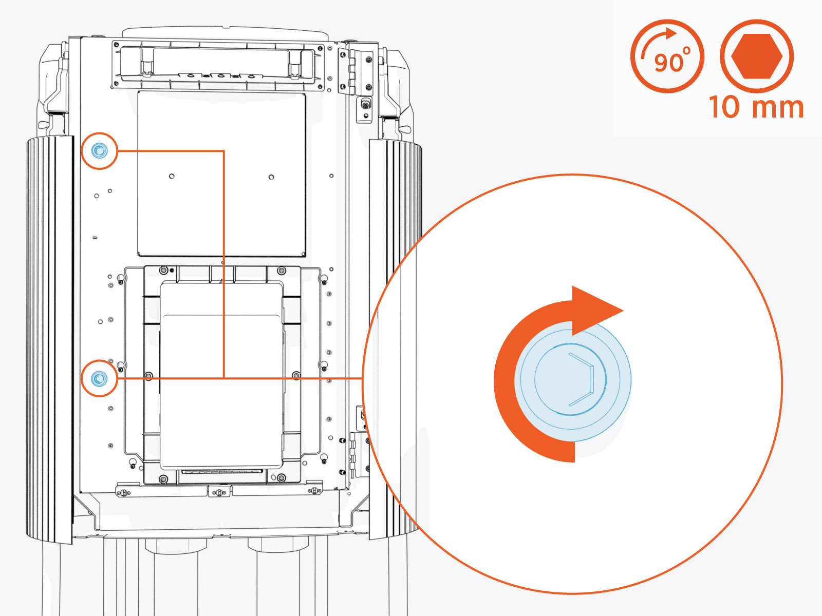 Technical illustration depicts the procedural step.