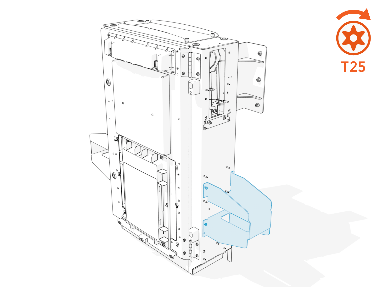 Technical illustration depicts the procedural step.