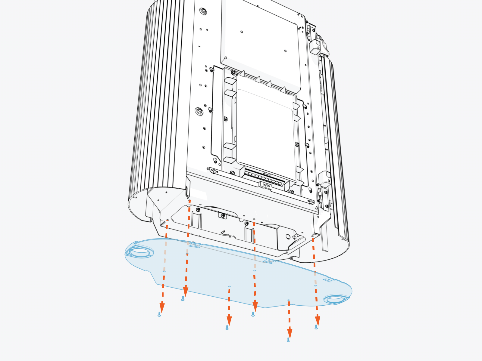 Technical illustration depicts the procedural step.