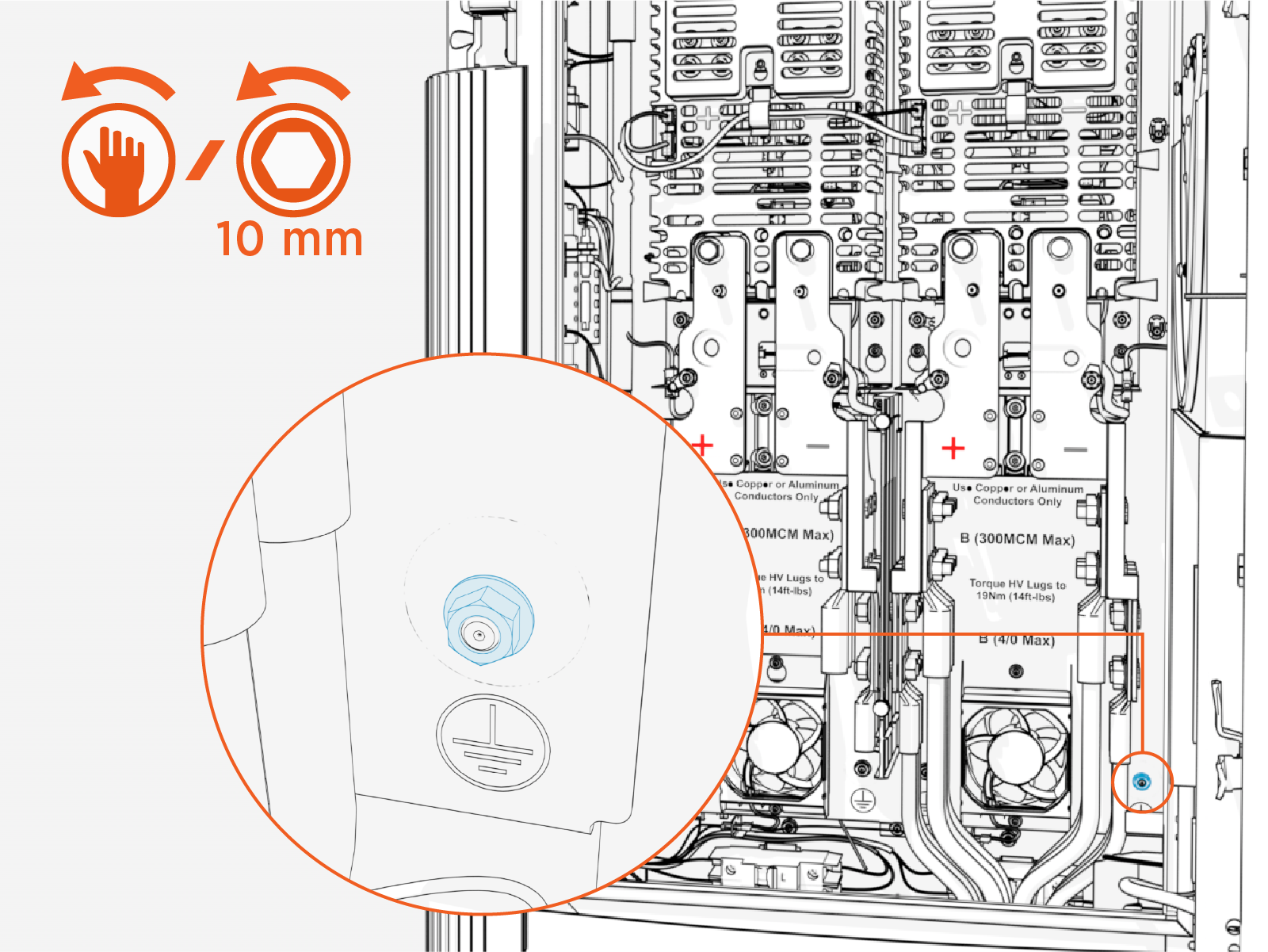 Technical illustration depicts the procedural step.