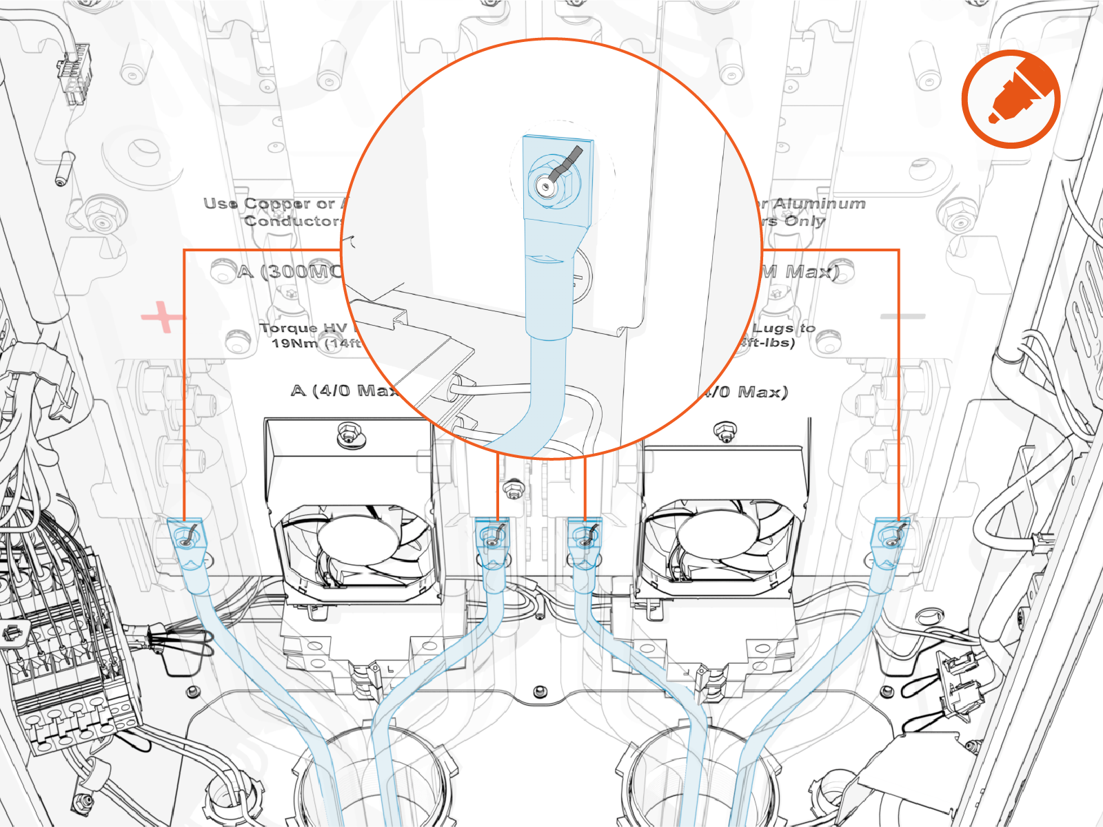 Technical illustration depicts the procedural step.