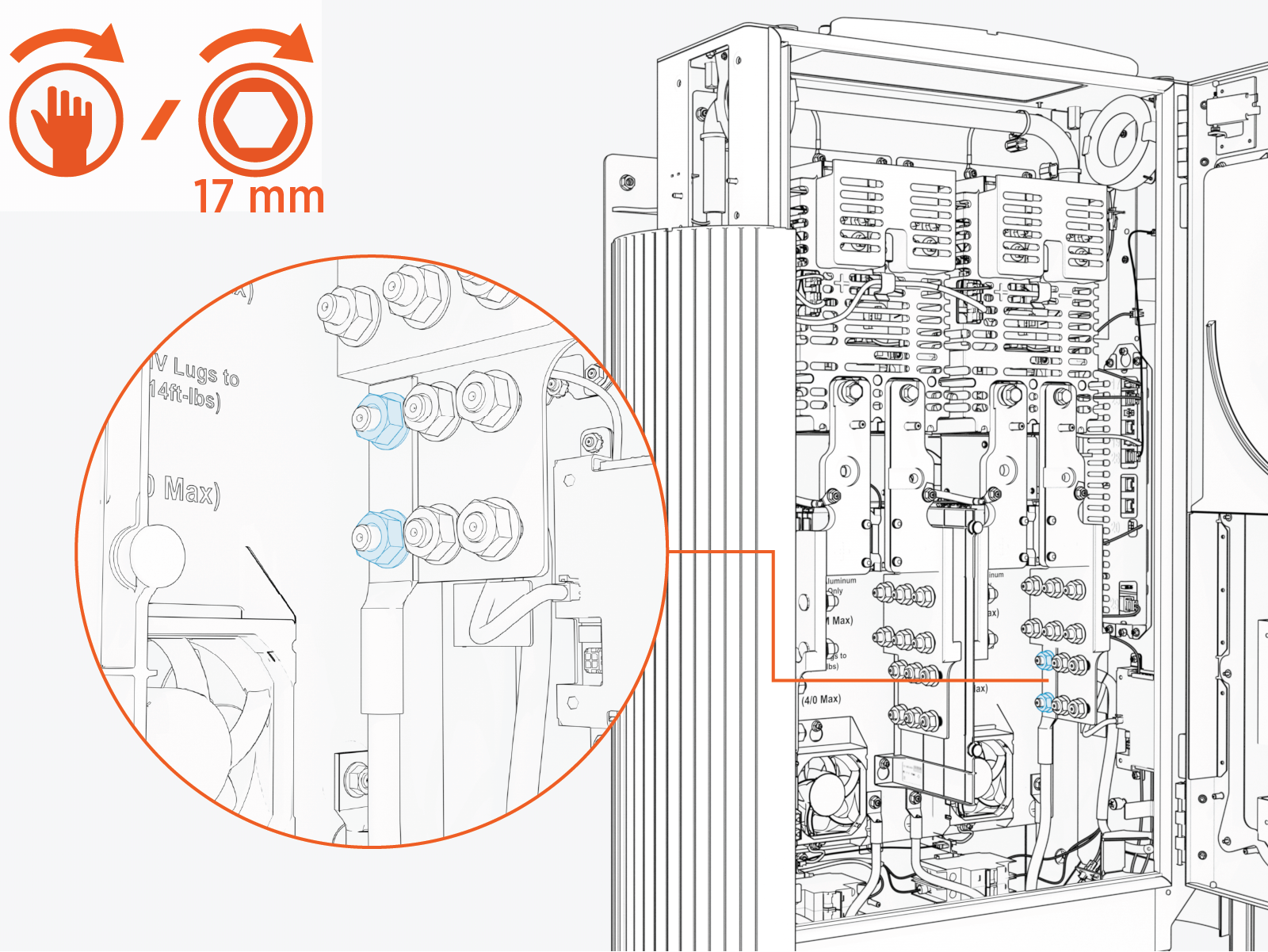 Technical illustration depicts the procedural step.