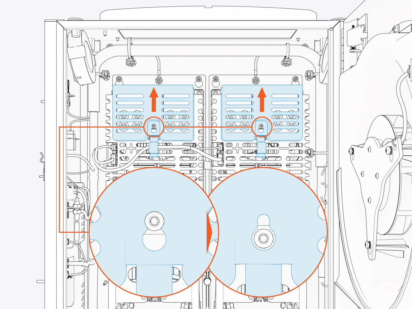 Technical illustration depicts the procedural step.