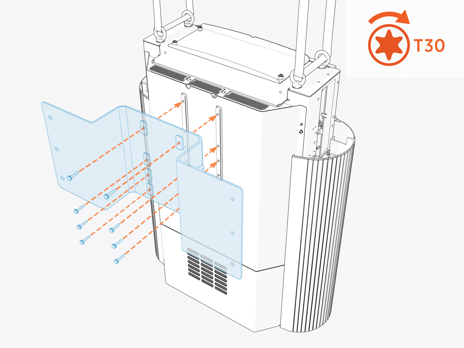 Technical illustration depicts the procedural step.