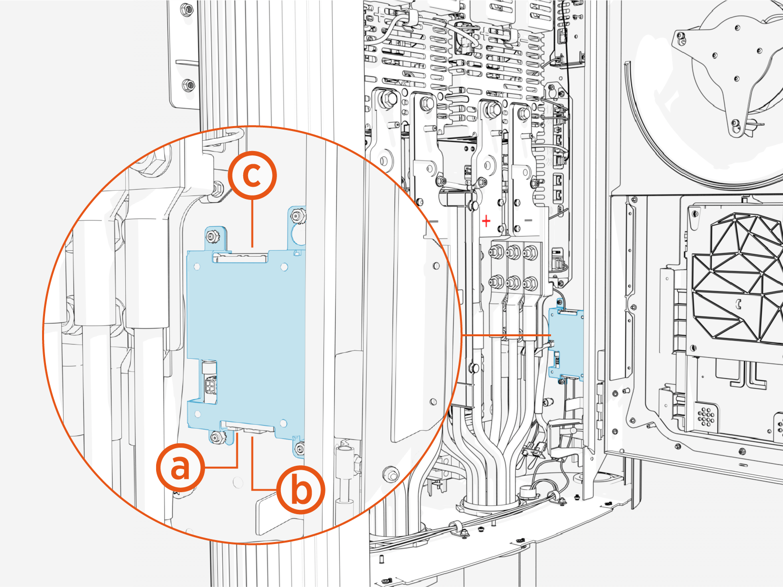 Technical illustration depicts the procedural step.