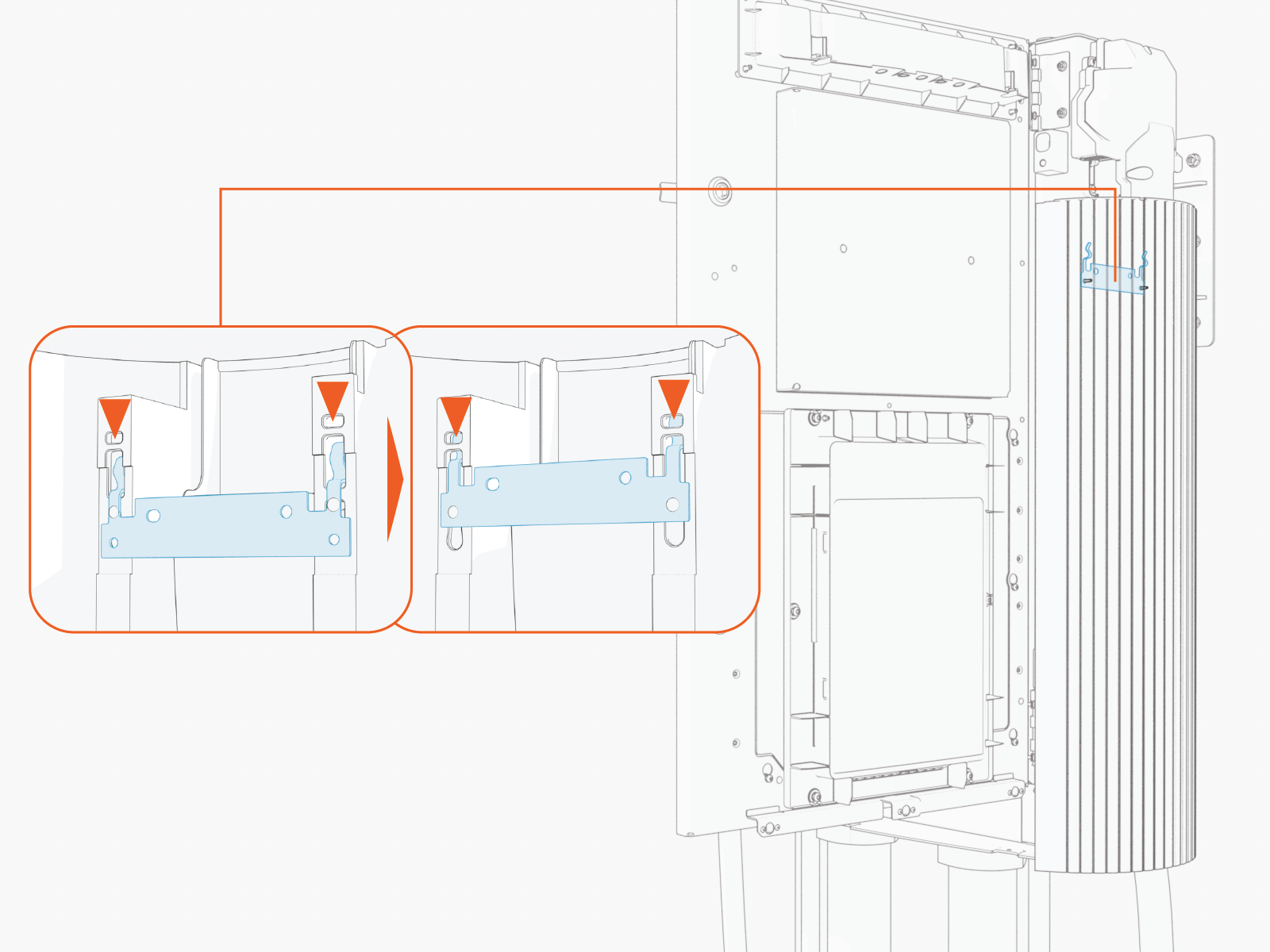 Technical illustration depicts the procedural step.