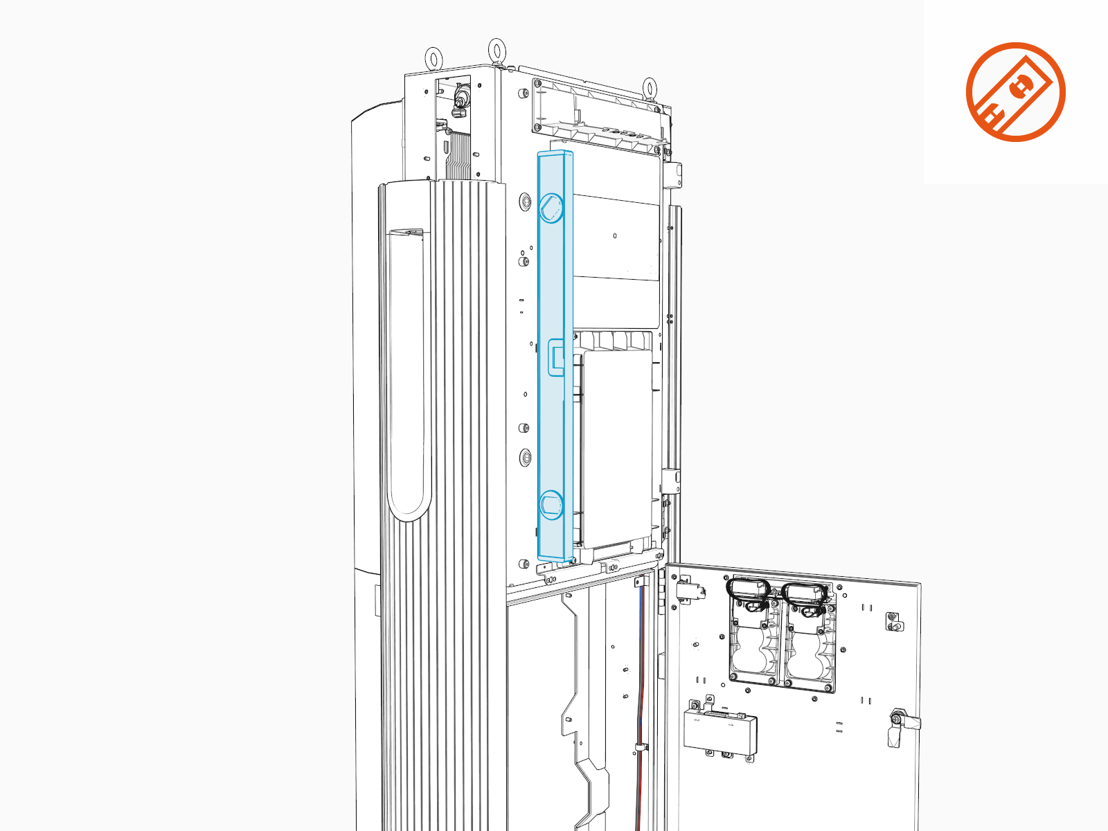 Technical illustration depicts the procedural step.